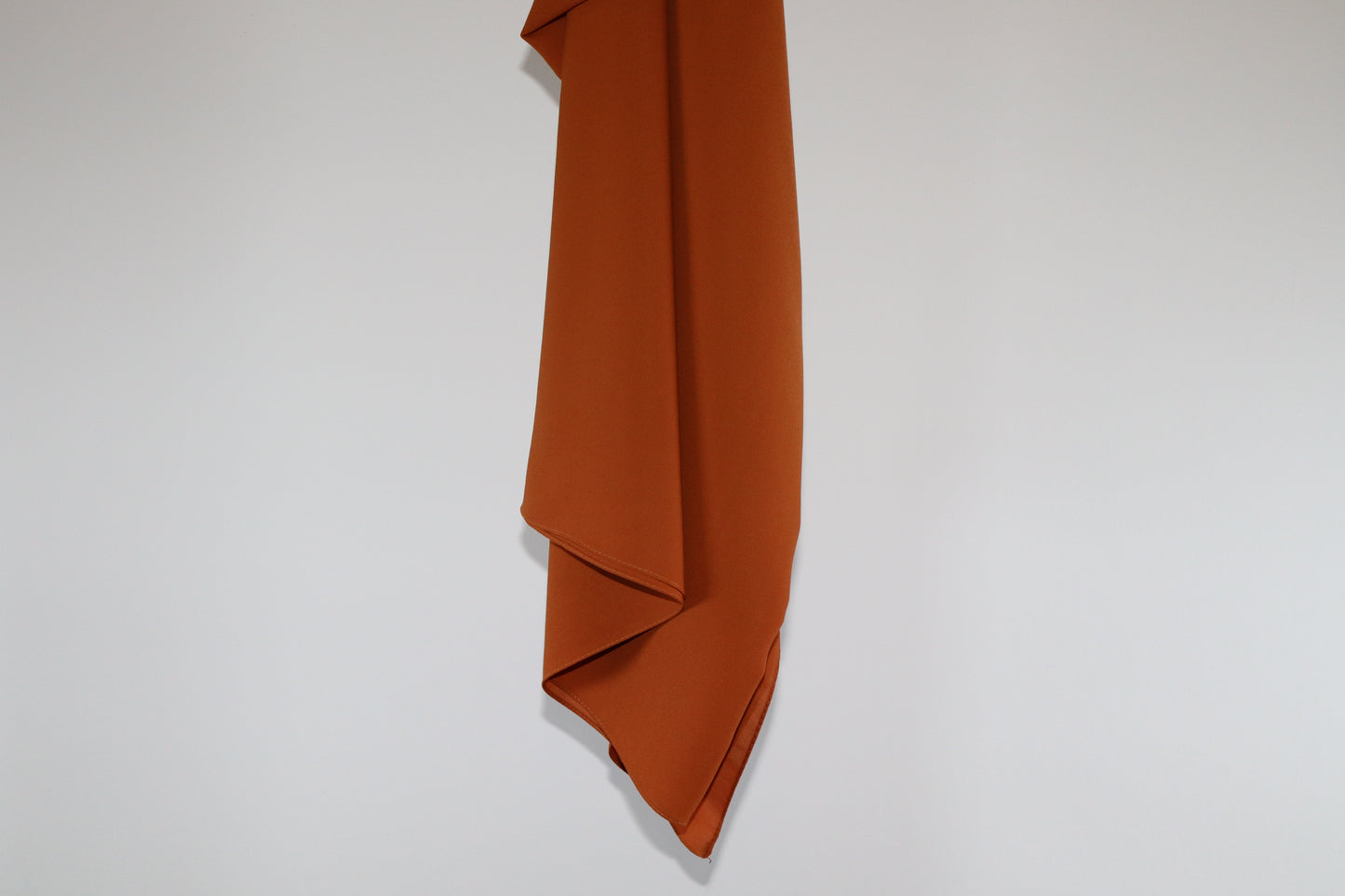 Krepp Schal "ziegel-orange" K7