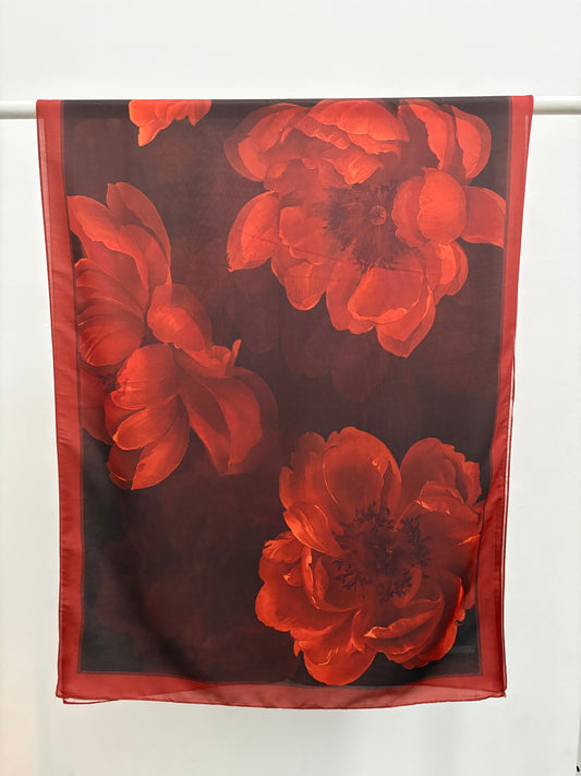 Soft Bloom Hijab „ziegelrot“ 11