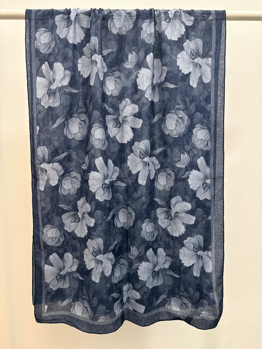 Soft Bloom Crinkle "blau" 4