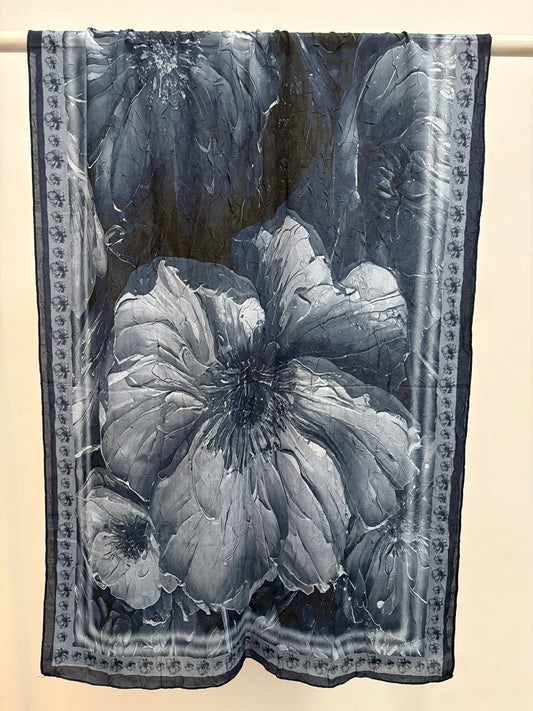 Soft Bloom Crinkle "blau" 38